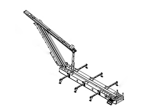 Drilling rig pipe conveyor (power catwalk)